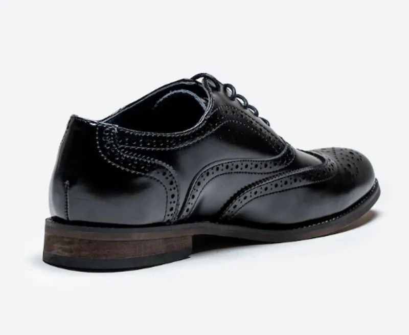 Cavani Clark Brogue Black-2